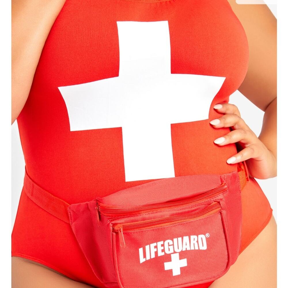 NWT Ashley Stewart Bae Watch Lifeguard Baywatch Halloween costume 3X - Picture 3 of 10